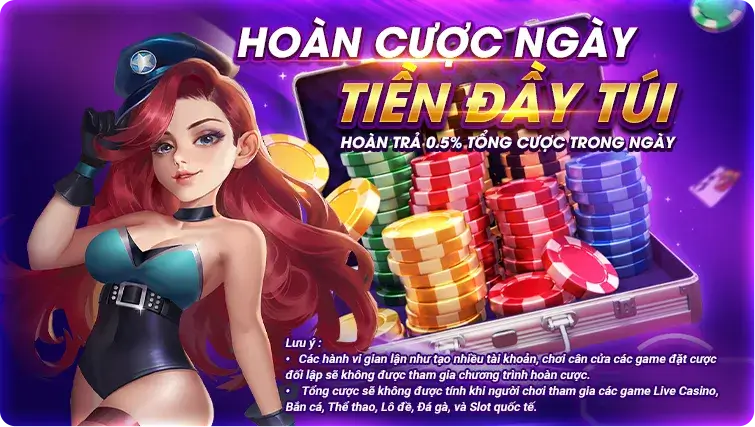 Sự kiện Hoàn Cược Ngày LC79 – Nhận lại 0.5% tổng cược