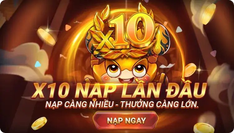 Sự kiện x10 nạp lần đầu tại LC79 game bài – Nạp càng nhiều, thưởng càng lớn
