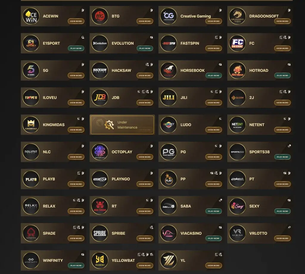 Đối tác game LC79 – ảnh tổng hợp logo: Sexy, Evolution, Via Casino, DG; Slot PG, Spade, JILI, FC, JDB, Kingmidas, 5G; Bắn cá JILI, JDB, 2J, Yellowbat.