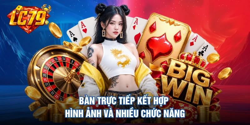 Bàn trực tiếp kết hợp hình ảnh và nhiều chức năng