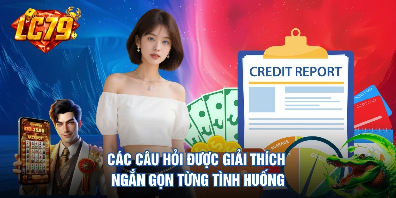Các câu hỏi được giải thích ngắn gọn từng tình huống