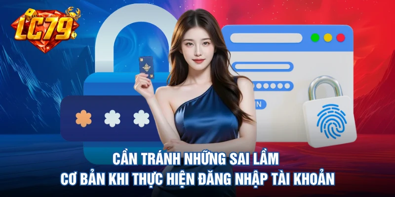 Cần tránh những sai lầm cơ bản khi thực hiện đăng nhập tài khoản